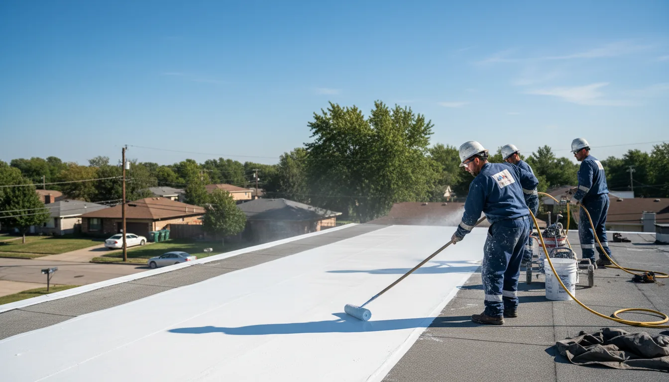 Commercial roof coating in Leoma, TN near me